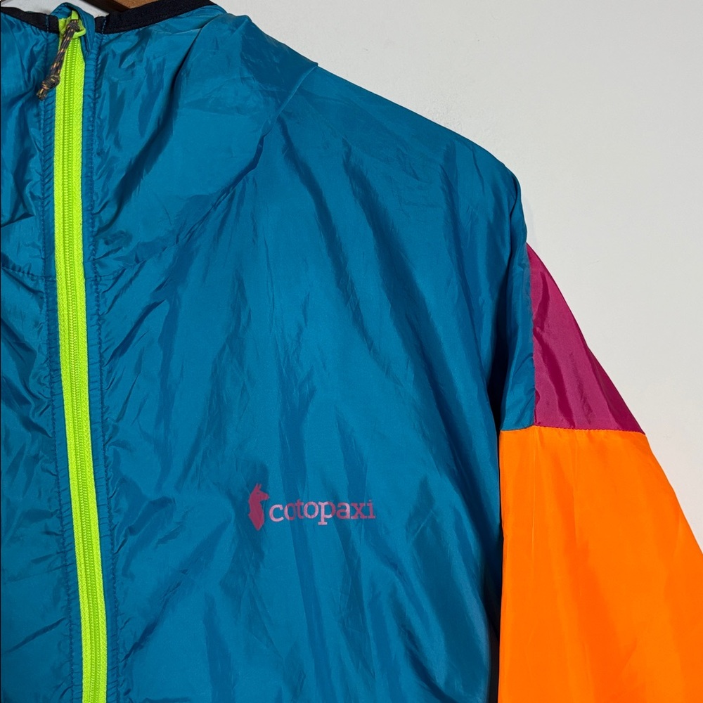 cotopaxi Teal, Orange, Magenta & Green Colorblock Windbreaker - Picture 2 of 5